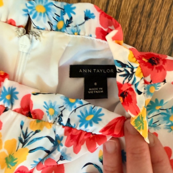 Ann Taylor Women’s Floral Dress - Red, Yellow, Blue - Picture 2 of 3